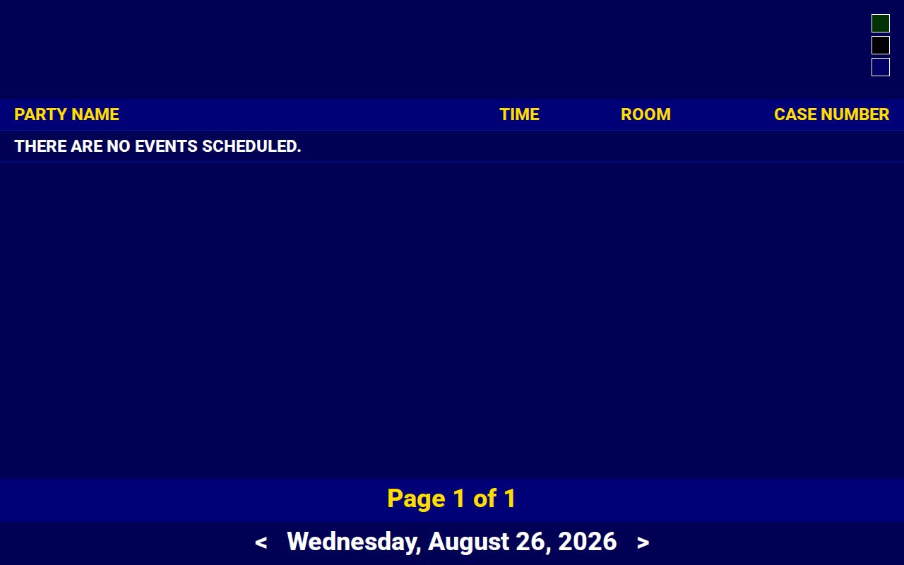 Clinton County court calendar MiCOURT CourtDisplay date interface