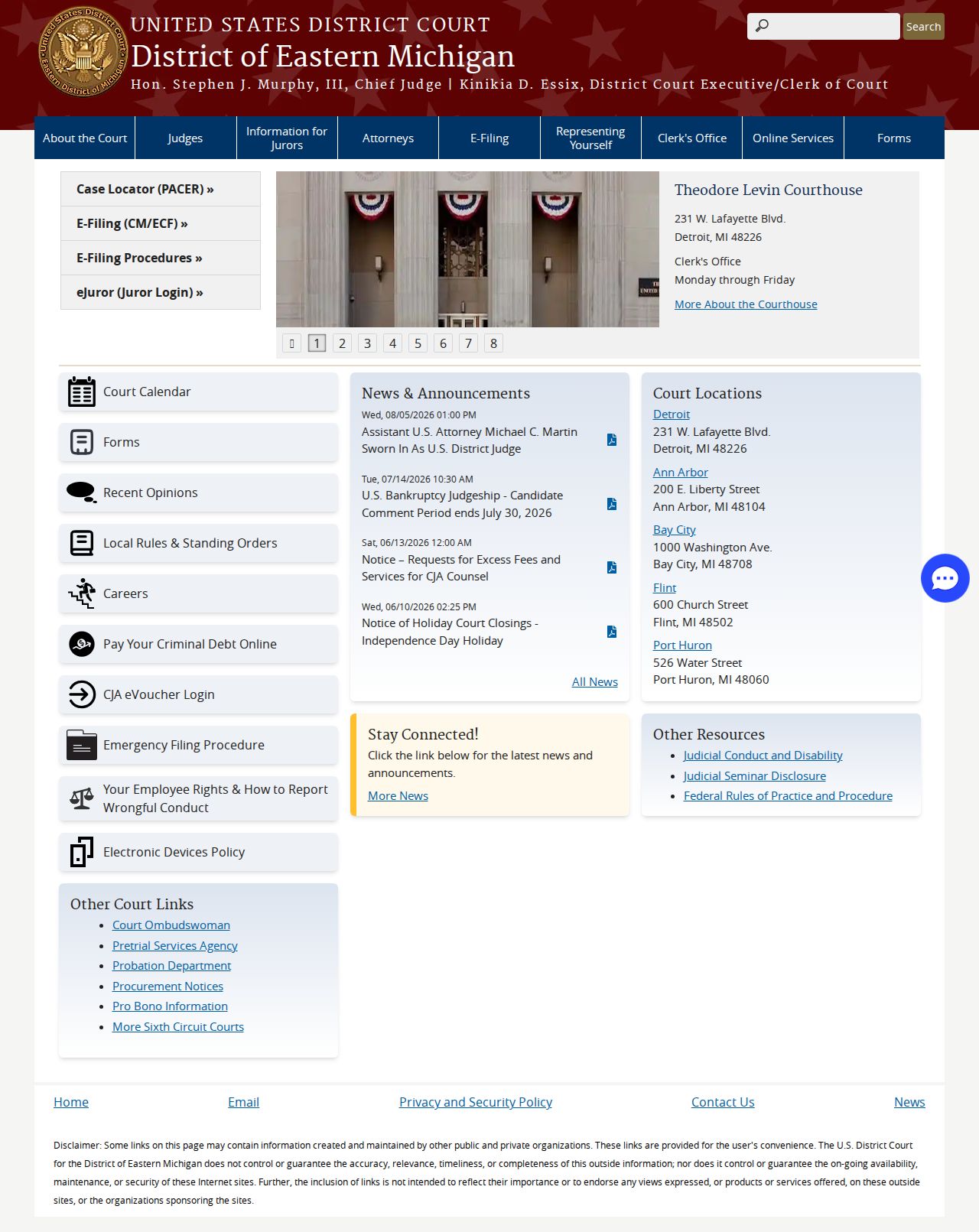 Clinton County court docket Eastern District federal comparison